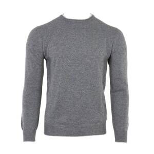 NEW PASHMERE men's pashmere cashmere crewneck in pearl grey